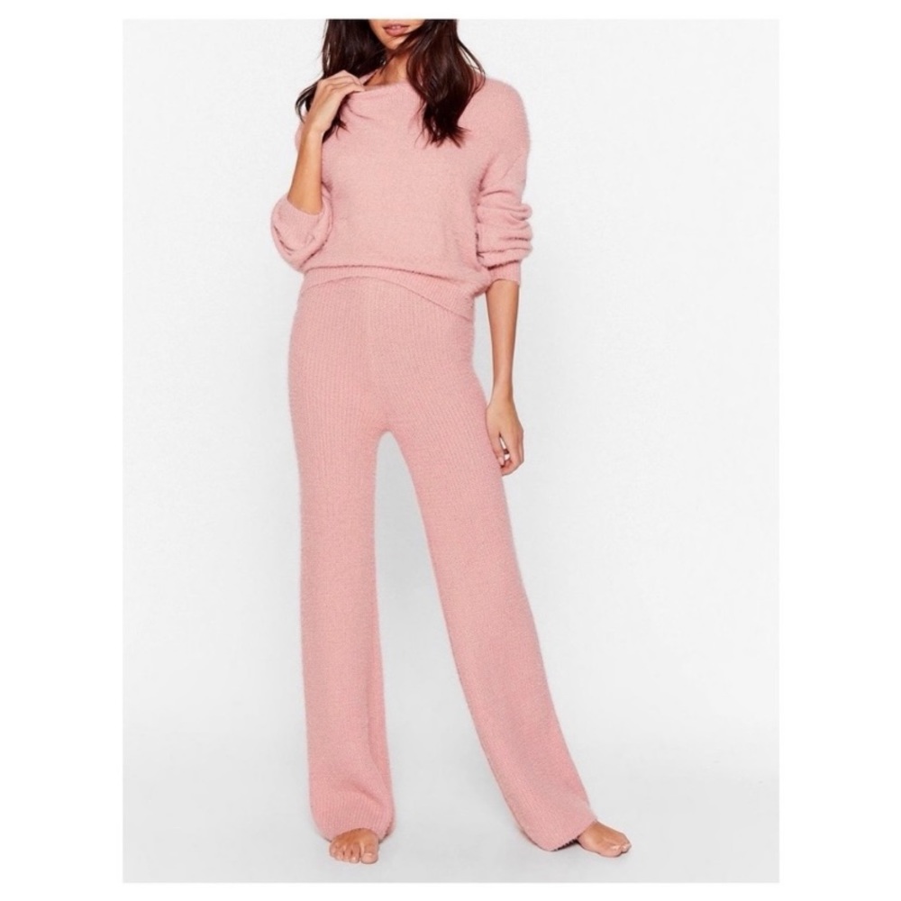 It takes two baby fluffy knit lounge set